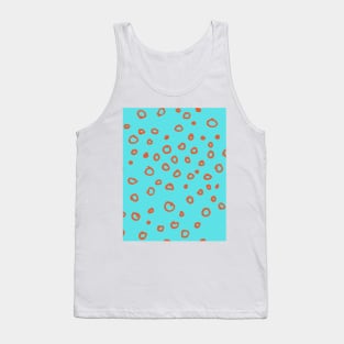 Abstract boho brown bubble pattern Tank Top